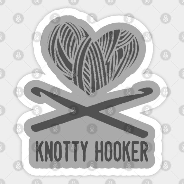 Are you a knotty hooker? Sticker by Mad Panda